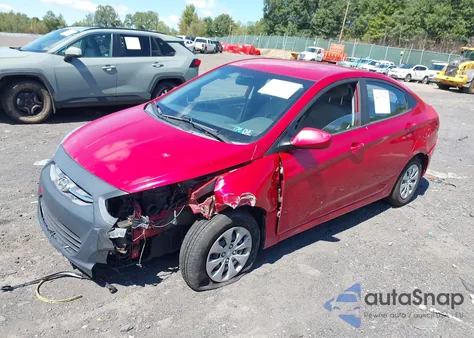 2016 Hyundai Accent Se z USA, uszkodzony, nr VIN KMHCT4AE1GU072734
